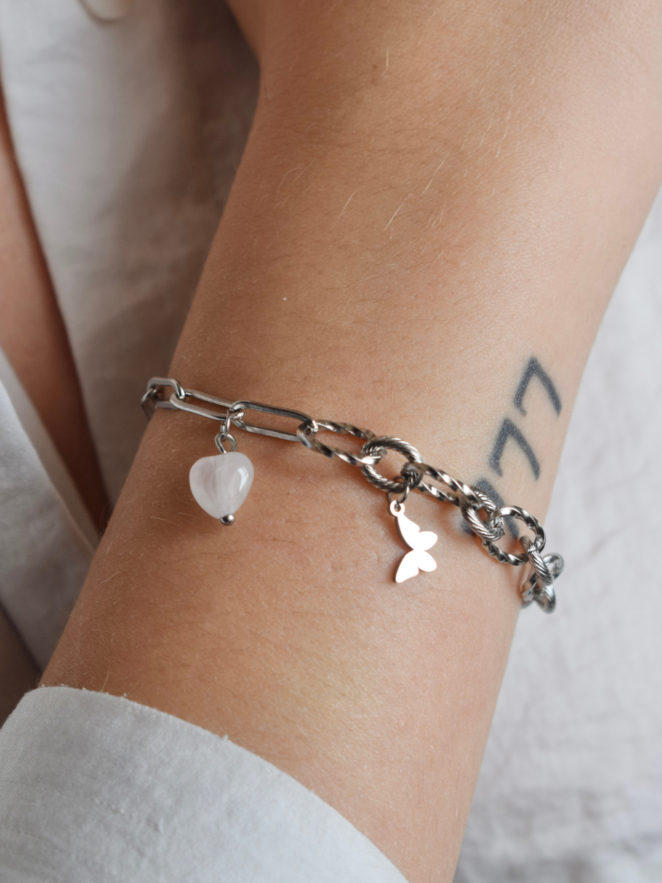 Mallaury Bracelet – Rose Quartz