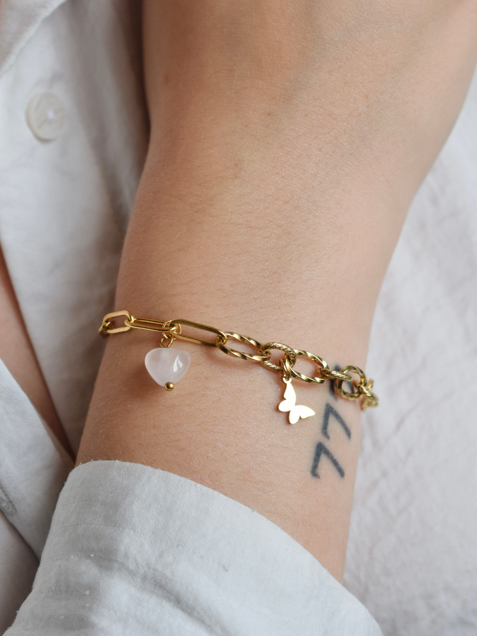 Mallaury Bracelet – Rose Quartz