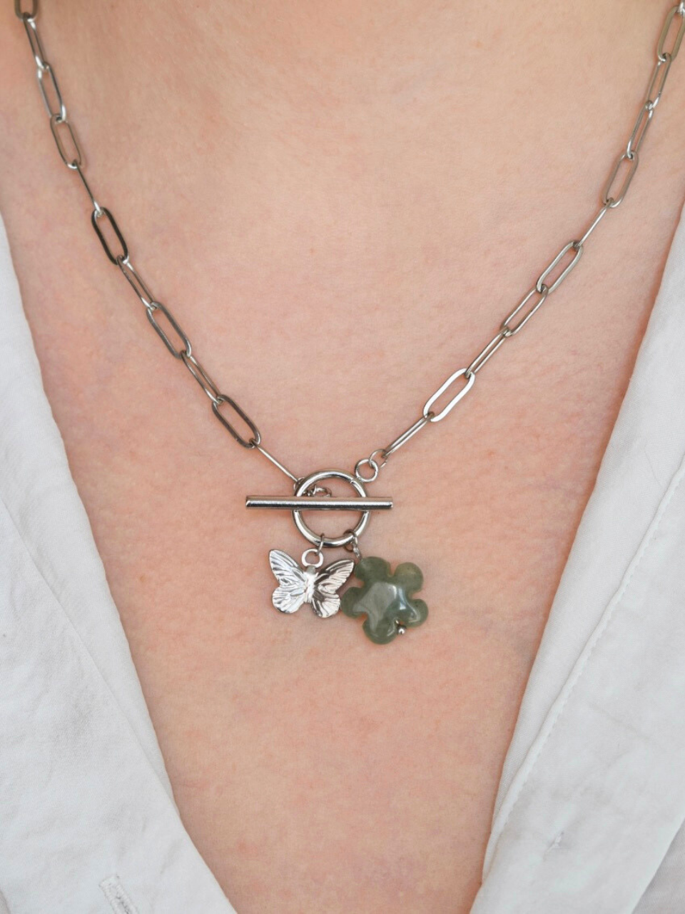 Ninon Necklace – Green Aventurine